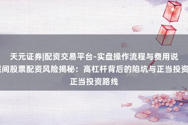 天元证券|配资交易平台-实盘操作流程与费用说明 民间股票配资风险揭秘：高杠杆背后的陷坑与正当投资路线